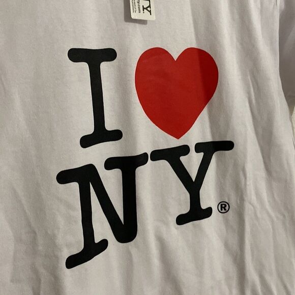 COTTON HERITAGE I Love New York White T Shirt Size S NWT - Picture 3 of 5